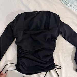 Zara Black Long Sleeve Top